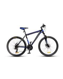 Горный MTB велосипед Stalker 26 2022 рама 17 черно синий Хорст