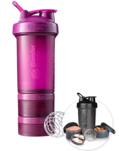 Шейкер с контейнерами и таблетницей ProStak Full Color 624 мл plum Blenderbottle