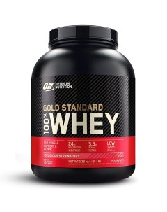 Протеин 100 Whey Gold Standard EU 2280 г клубника Optimum nutrition