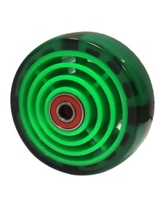 Заднее светящееся колесо для самоката 90FL 48 мм зеленый Sportsbaby