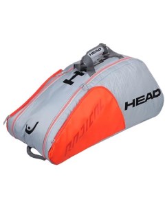 Сумка теннисная Radical 9R Supercombi серо оранжевая Head