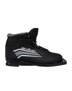 Ботинки лыжные 75мм SkiingIK1 черный лого серый размер RU32 EU33 CM19 5 Trek