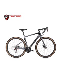 Велосипед GRAVEL карбоновый темно серый р 54 Twitter