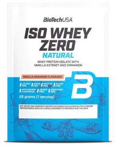 Изолят протеина Iso Whey Zero LACTOSE FREE NATURAL 25 г ваниль корица Biotechusa