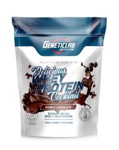 Протеин Geneticlab Delisiuos Whey Protein Coctail 900 г Шоколад Geneticlab nutrition