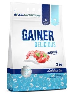 Гейнер GAINER DELICIOUS 1000 гр клубника мороженное Allnutrition