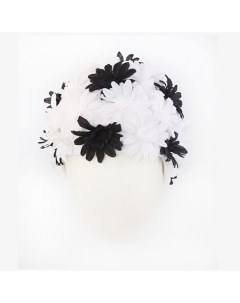 Шапочка для плавания Nylon Petal Cap White Black Fashy