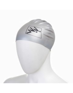 Шапочка для плавания Silicone cap Jumper logo Grey Fashy