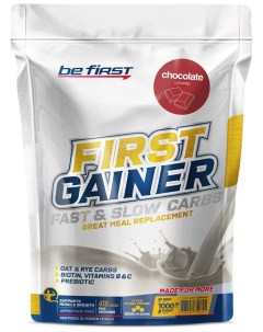 Гейнер Gainer Fast Slow Carbs 1000 г chocolate Be first