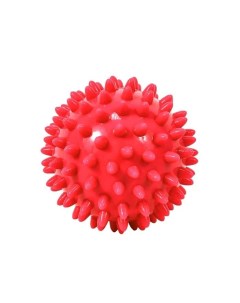 Мяч массажный с шипами для фитнеса МФР и проработки мышц диаметр 7 см красный Urm