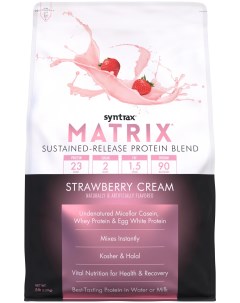 Протеин Matrix 5 0 2270 г strawberry cream Syntrax