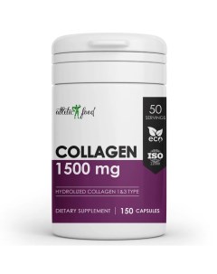 Говяжий коллаген Hydrolized Collagen Type 1 3 1500 mg 150 капсул Atletic food