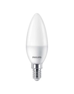 Лампа светодиодная E14 5 5 Вт 4000 K груша матовая Philips