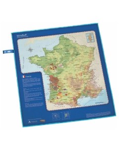 Салфетка France Wine Map из микрофибры для натирки стекла Soire home