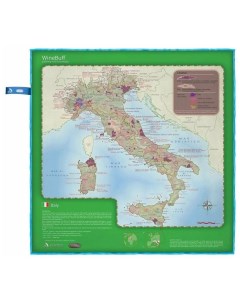 Салфетка Italy Wine Map из микрофибры для натирки стекла Soire home