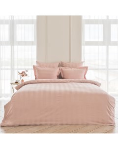 Постельное белье мако сатин 1 5 спальный розовая камея La prima