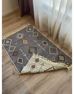 Хлопковый двусторонний килим ковер 80 см на 125 см Nobrand