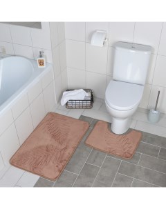Набор аксессуаров для ванной комнаты Фламинго 4 предмета дозатор 350 мл мыльница 2 ста Доляна