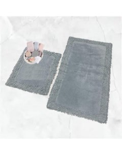 Набор ковриков для ванной KV425 K M DUZ серый 50х60 1шт 60х100 1шт Karven