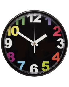 Часы настенные кварцевые ИКЕА ЮККЕ черный 23 см Ikea