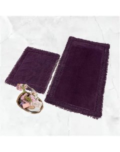 Набор ковриков для ванной KV425 K M DUZ фиолетовый 50х60 1шт 60х100 1шт Karven