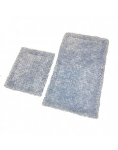 Набор ковриков для ванной KV428 EKOSE ESKITME K M голубой 50х60 1шт 60х100 1шт Karven