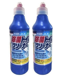 Чистящее средство для туалета с хлором 0 5 л комплект из 2 штук Mitsuei
