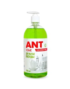 Средство для мытья посуды с ароматом зеленого яблока 1л Ant