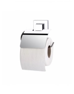Держатель туалетной бумаги с крышкой EF238 самоклеящийся хром Ridder