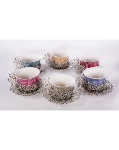 Кофейный набор на 6 персон коллекция мрамор Shampurs