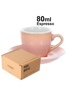 Кофейная пара Egg 80 ml Box розовый Loveramics