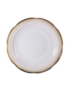 Тарелка закусочная Pompeia кремовая 22 5 см Matceramica
