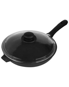 Сковорода универсальная 26 см черный б6042 чугунная Камская посуда