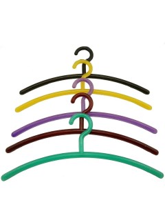 Вешалка из полистирола ВП 5 разноцветная набор 5 шт Valexa