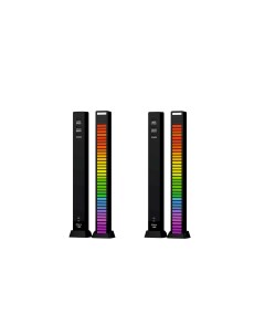 Светодиодная подсветка RGB D091 эквалайзер для музыки черный 2 шт Mobicent