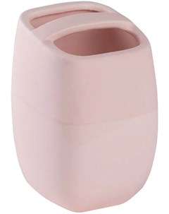 Стакан для зубных щеток Brillar pink с разделителем Wess