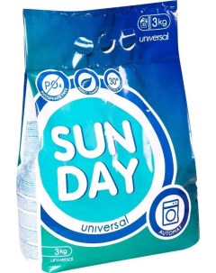 Стиральный порошок Sunday универсальный автомат 3 кг Сонца