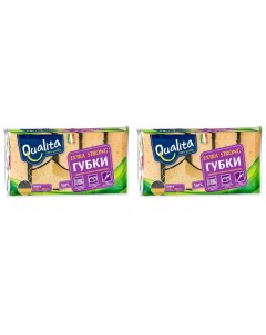 Губки кухонные Extra Strong 5 шт 2 уп Qualita