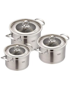 Набор посуды для приготовления кастрюли 2 3 и 4 литра с крышками Zeidan