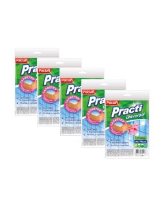 Салфетки для уборки PRACTI из нетканого полотна 30 х 40 см 10 шт х 5 упаковок Paclan