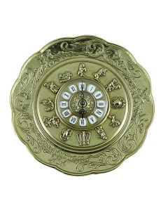 Часы настенные Знаки Зодика полир бронза d 28см Alberti livio