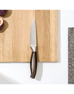 Нож кухонный Zeus овощной 9 5 см цвет чёрный Доляна