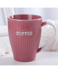 Кружка Coffee 270 мл цвет розовый Доляна