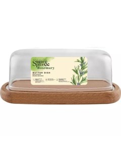 Масленка деревянная с крышкой SE104712996 Sugar&spice