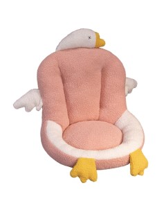 Подушка декоративная Сидушка на стул Гусь розовый Plush story