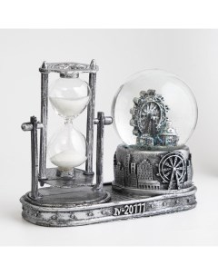Часы песочные Лондонское колесо обозрения с подсветкой 3 ААА 16 х 8 х 13 5 см Nobrand