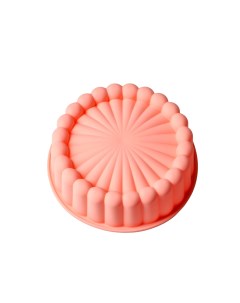 Форма для выпечки силиконовая Савоярди 21x21x6с м цвет розовый Доляна