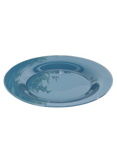 Тарелка обеденная Дымчатый аметист d 25 см цвет синий Gidglass