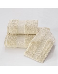 Банное Полотенце 75х150 см светло бежевый Soft cotton