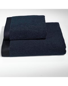 Банное Полотенце 85х150 см темно синий Soft cotton